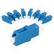 1aTTack.de 10x glasvezel keystone-connectoren OS1 / OS2 (APC) LC-simplex female naar LC-simplex female singlemode blauw