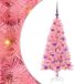 vidaXL Sapin de Noël Rose 120 cm PVC