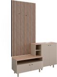 Vicco Garderobeset Elano, Grijs/Eiken, 140 x 80 cm