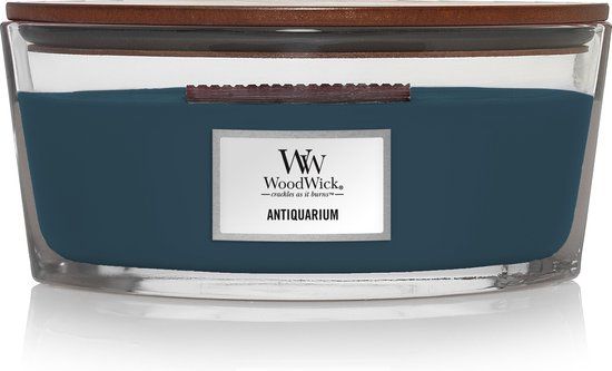 WoodWick Heartwick Flame Ellipse Geurkaars - Antiquarium - 50 branduren