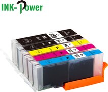 Ink Power Inktcartridges voor Canon 550/551- Multipack van 5 - PGI-550 / CLI-551 XL - Voor Canon Pixma Printers: MG5450 / MG5550 / MG5650 / MG6350 / MG6450 / MG6650 / MG7150 / MG7550 / IP7250 / MX925 / MX725 / IX6850 / IP8750