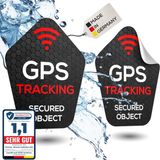 Merkloos 2 x weerbestendige GPS-stickers voor fiets