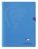 Clairefontaine 323362C Geniet Schrift Mimesys Blauw - 24x32 cm - 96 Pagina's Kleine Ruitjes - Wit Papier 90 g - Polypro Omslag