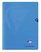 Clairefontaine 323362C Geniet Schrift Mimesys Blauw - 24x32 cm - 96 Pagina's Kleine Ruitjes - Wit Papier 90 g - Polypro Omslag