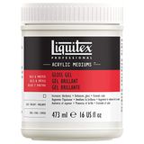 Liquitex 5716 Professional glansgel medium, glanzend lakmedium voor acrylverf, uitermate geschikt voor texturen, glazuren en impasto - 473ml Pot