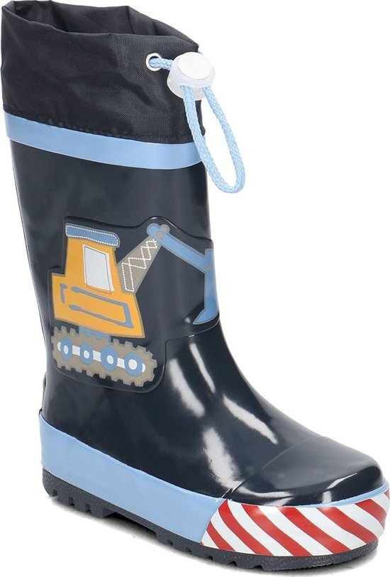 Playshoes Regenlaarzen Bouwplaats Maat 22/23 Marineblauw