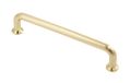 GTV NORD meubelgreep | handgrepen meubelgrepen | lengte 17,45 cm | afstand boorgat 16 cm | Znal | goud geborsteld