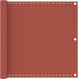 vidaXL Balkonscherm 90x400 cm HDPE Terracotta