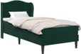vidaXL Bedframe met hoofdeinde Donkergroen 90 x 200 cm Fluweel