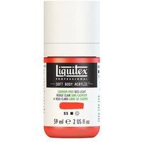 Liquitex Professional Soft Body - Verf - acrylverf - cadmiumvrij rood licht - ondoorzichtig - satijn - dun - 59 ml