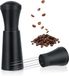 Famanu WDT Tool, distributeur de café, outil WDT en aluminium pour expresso avec support, outil de barista avec 7 aiguilles fines en acier inoxydable, noir (3 aiguilles de rechange)