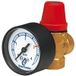 Caleffi Soupape de sécurité avec manomètre 1/2'' Ff - S15dm