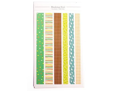 Dailylike Stickers papieren strips voor kinderen, verschillende designs, 15 mm x 10 cm.