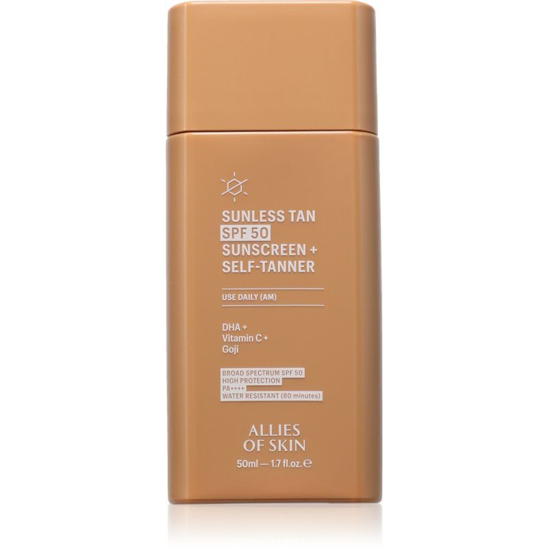 Allies of Skin Sunless Tan SPF 50 Sunscreen + Self-Tanner