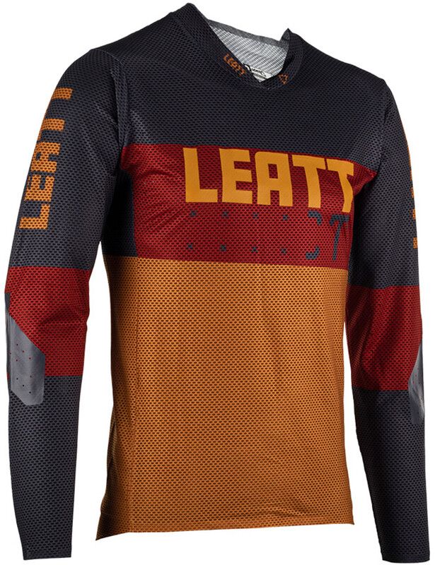 Leatt MTB Gravity 4.0 LS Jersey Men - oranje/rood