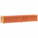 VidaXL Plantenbak 180x31x31 cm Massief Grenenhout Bruin