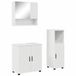 vidaXL Badkamermeubel Set 3-delig Hoogglans Wit 61 x 35 x 64 cm