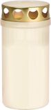 Trend Candles Grafkaars - wit - 6 x 12,6 cm - 48 branduren - met deksel - gedenklicht
