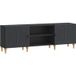 Maison Exclusive - Meuble TV, 150 x 31 x 50 cm, Bois Noir