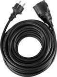 Q-Link verlengsnoer - randaarde - IP44 - H05RRF - 3 x 1.5 mm² - 12 m - zwart