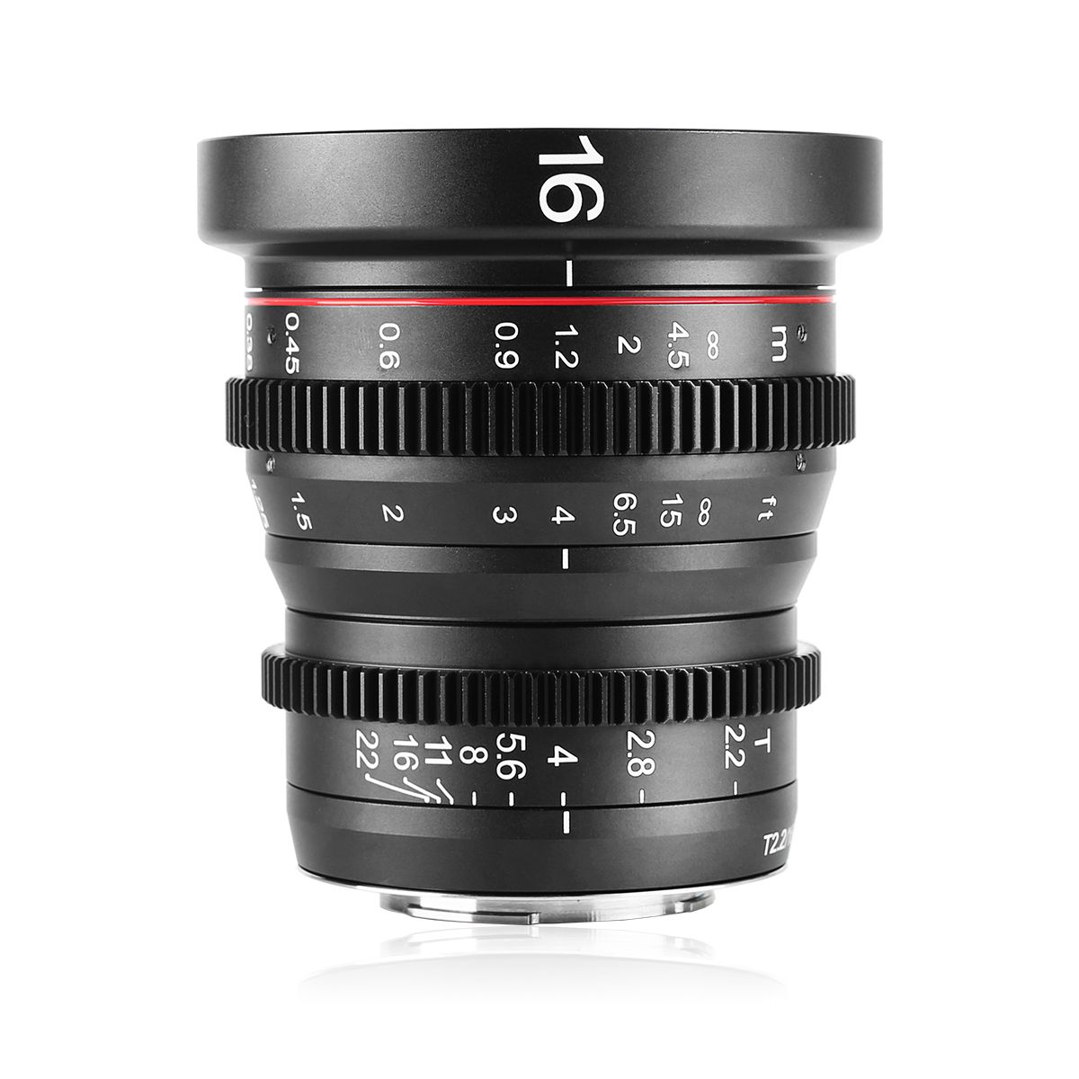 Meike 16mm T2.2 - Micro Four Thirds (MFT) - Zwart