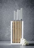 Wusthof Classic Messenset 6 dlg. - Wit - Fan Edition - Messenblok, Officemes, Worstmes, Trancheermes, Santoku, Koksmes