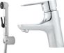 Mora CERA B5 Sanette lavabo mit Einhebelmischer und Handbrause, Ablaufgarnitur Chrom