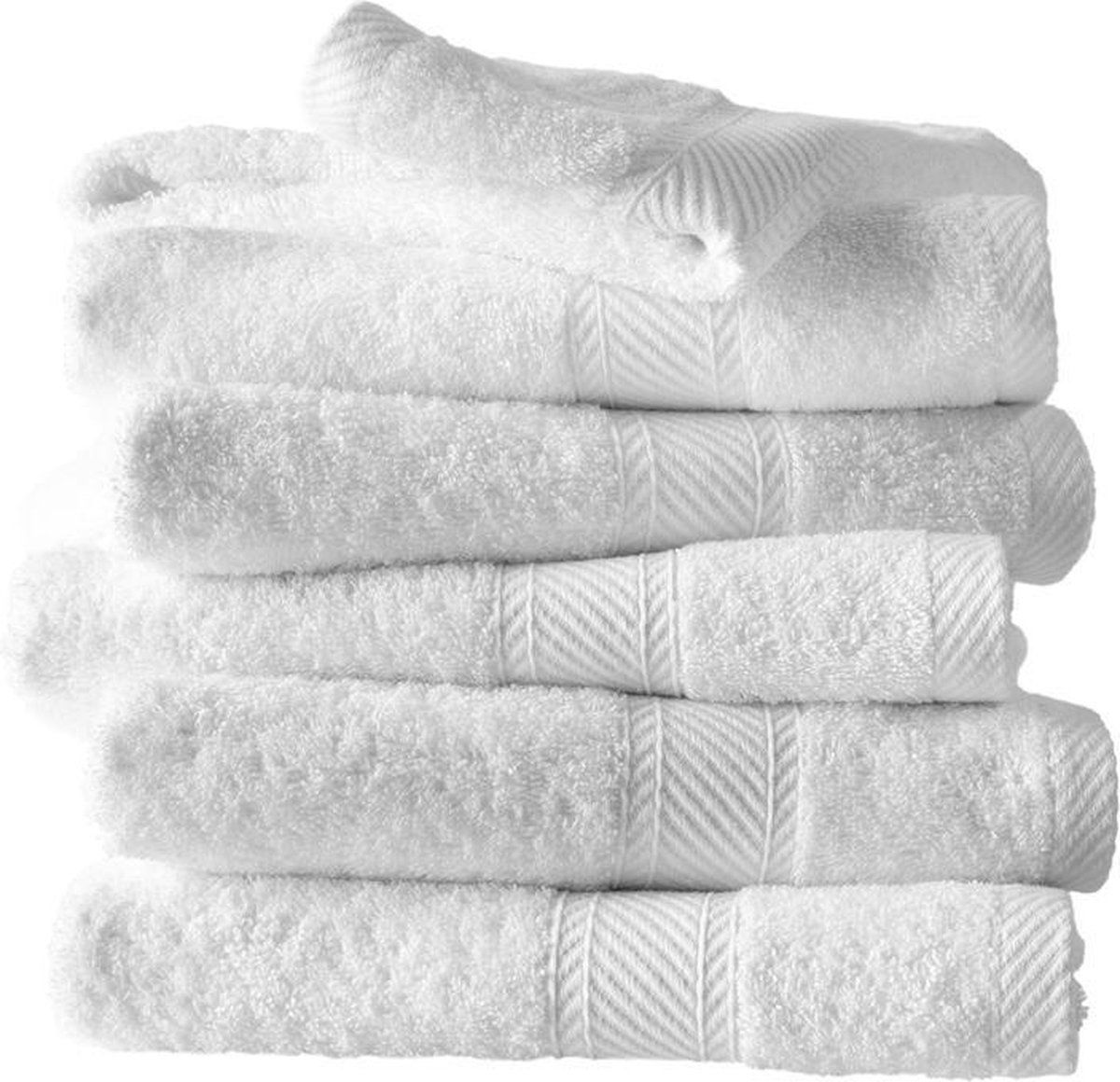 De Witte Lietaer badhanddoek Hélène 100 cm katoen wit 6 stuks