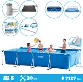 Intex Rechthoekig Frame Zwembad - 450 x 220 x 84 cm - Blauw - Inclusief Accessoires