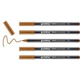 edding 1300 viltstift medium - oker - 5 stiften - ronde punt 2 mm