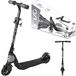 Evo Vélo d'apprentissage pliable et réglable pour enfants, modèle Light Speed, noir, avec roues lumineuses