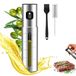 KitchenBoss Spray Huile Cuisine Inoxydable Vaporisateur Huile Spray Pulverisateur 100ml pour Salade, BBQ, Cuisson Dans La Cuisine