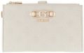 GUESS Anise SLG Double Zip Organizer Portemonnee Stone Logo crème