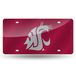 Rico Industries NCAA Washington State Cougars Laser Inlaid Metal License Plate Tag