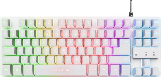 Trust GXT 833W Thado Gaming Keyboard TKL QWERTY Wit