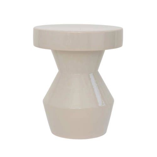 Urban Nature Culture Bijzettafel - Beige - Keramiek - 8720512938074