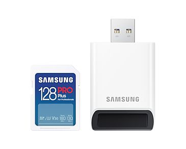 Samsung 128GB SDXC UHS-I Memory Card - Up to 180MB/s Read, 130MB/s Write