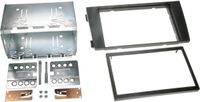 Audi panneau 2-DIN adapté pour Audi A6 C5 (4B Facelift) 1997-2005 - Couleur : Noir