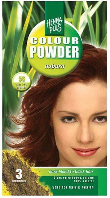 Hennaplus Colour Powder 56 Auburn - 100g - Permanent Hair Dye