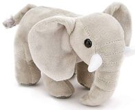 Zappi Co Zachte knuffelige olifant voor kinderen Safari Jungle Dier Pluche (klein, 12-15 cm olifant) Geweldig voor nieuw geboren kind eerste verjaardag