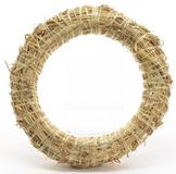 Merkloos Decoris krans van stro - 50 x 8 cm - DIY kransen maken - deurkrans - kerstkrans