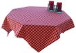 Cassa Luyton Cuba tafelkleed, rond, katoen/polyester, rood, 140 x 250 cm