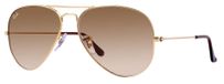 Ray-Ban Aviator Gradient Lunettes de soleil - Or - Brun - Taille 58