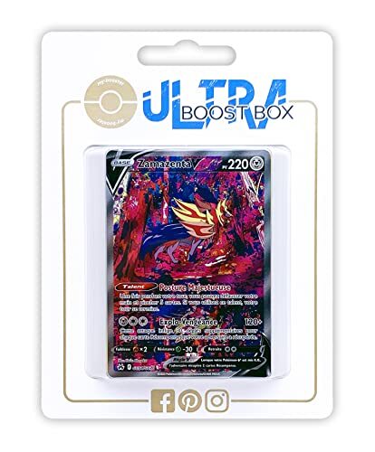 my-booster Zamazenta V GG54/GG70 Shiny Alternative Full Art - Myboost X Epée et Bouclier 12.5 Zénith Suprême - Doos met 10 Franse Pokemon kaarten