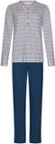 Pastunette - Rose Stream - Pyjama - Bio Katoen - Wit/Blauw - Maat 52