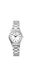 Q&Q C28A-001PY - Horloge - Analoog - Dames - Vrouwen - stalen band - Rond - Metaal - Cijfers - Zilverkleurig - Wit