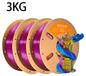 PLA-filament - PLA soie pour imprimantes 3D - Diamètre 1,75 mm - Trois couleurs, aspect soyeux - Précision dimensionnelle ±0,03 mm - Bobine de 3 kg - Or, bleu, violet