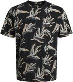 JACK&JONES JORMONTAUK AOP TEE CREW NECK Heren T-shirts Zwart M