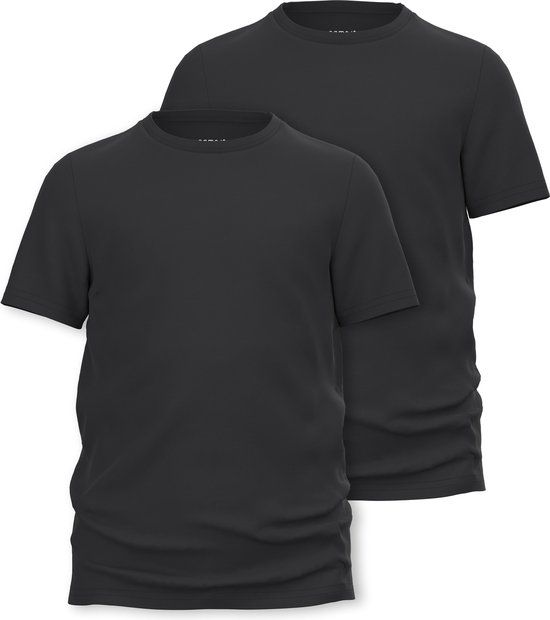 NAME IT NKMT-SHIRT SLIM 2P NOOS Boys T-shirt - Size 122/128 - Black