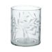 Photophore pour bougie chauffe-plat, verre, brindilles, Ø7,5 x 6 cm